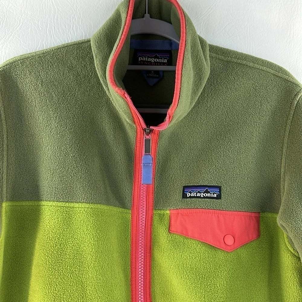 Patagonia Colorblock Fleece Jacket, S - Picture 2 of 11